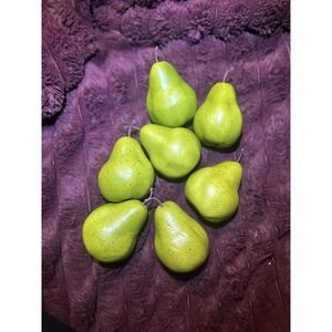 7 Artificial Decorative Faux Fruit Pears Realistic heavy large bosc